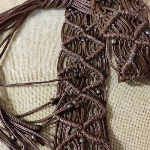 WOVEN LEATHER BELT