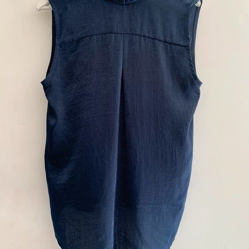 Secret sleeveless blouse L, black and blue