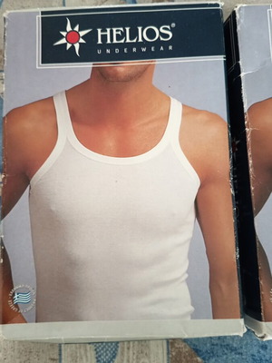 Helios undershirts new, set of 3, white