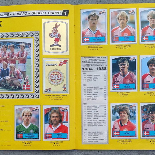 Euro 88 Panini sticker album like new