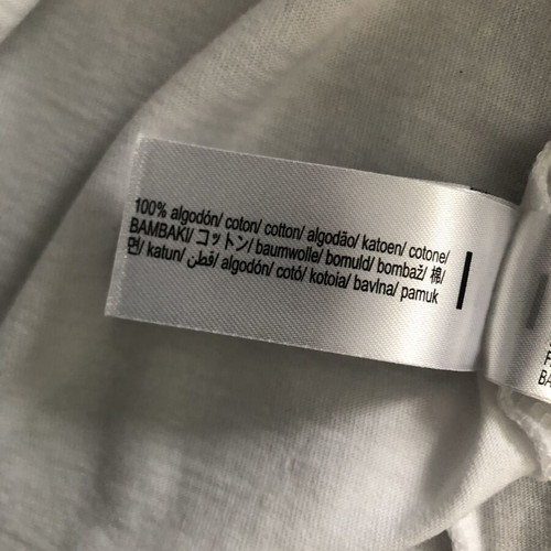 Bershka men's white crop T-shirt size M new