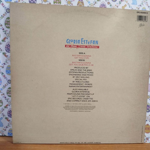 Gloria Estefan And Miami Sound Machine Rhythm Is Gonna Get You vinyl record used, pop