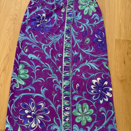 Vintage Emilio Pucci pareo skirt for Formit Rogers