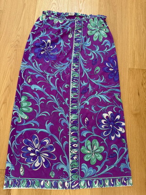 Vintage Emilio Pucci pareo skirt for Formit Rogers