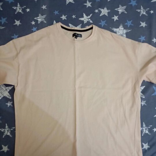 T-shirt new, beige, size M, back design