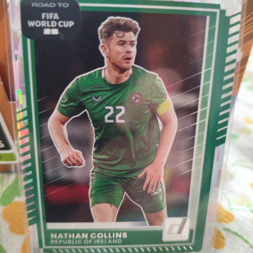 Nathan Collins Silver Donruss FIFA Road to World Cup card new