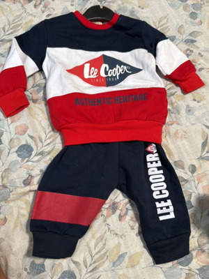 Lee Cooper baby set new, for 3, 6 and 9 months, with broken hanger