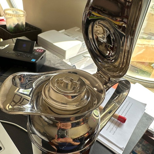Olri Greggio silver thermal jug used, excellent condition