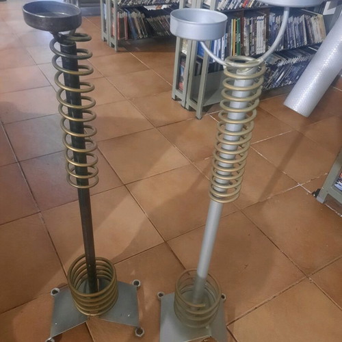 Handmade metal ashtrays for room like new