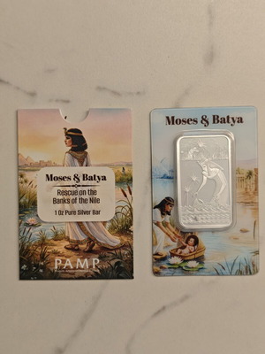 Pamp Suisse Moses & Batya 1 Oz Silver Bar