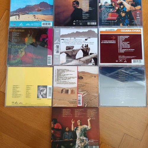 Cesaria Evora CD pack of 10 like new, one double CD