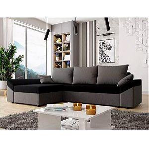 Γωνιακός μοντέρνος καναπές-κρεβάτι