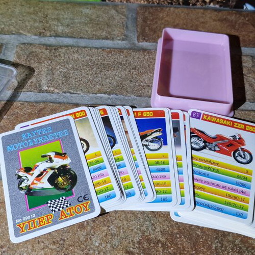 Yper Atou Hot Motorcycles Card Game Mika 1990s like new