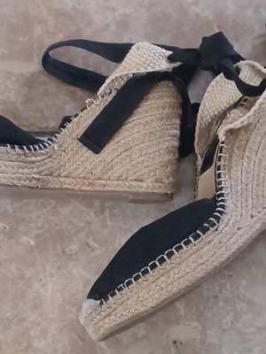 Zara platform shoes used, size 38, black and beige