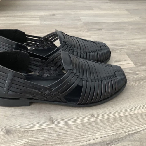 ZARA leather moccasins new, size 41, black