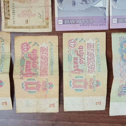 Old Various Banknotes Used