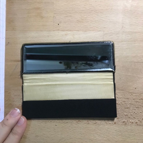 Vintage case for comb and lipstick with mirror like new