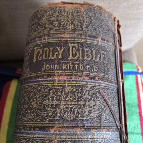 Holy Bible John Kitto D.D. used, 1900 edition