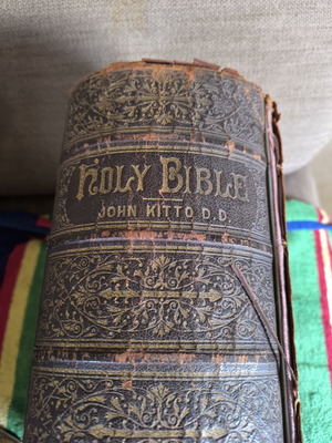 Holy Bible John Kitto D.D. used, 1900 edition