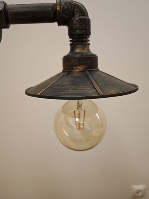 Vintage look wall lights like new with bulbs, plastic