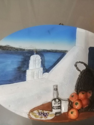 Kimolos Island souvenir new, handmade clay keepsake