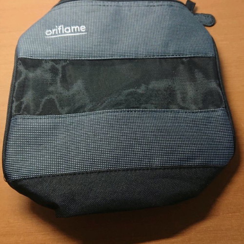 Oriflame cosmetic bag new, black and gray