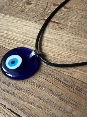 Κρεμαστό μάτι καινούργιο, μπλε, διάμετρος 3 εκ.