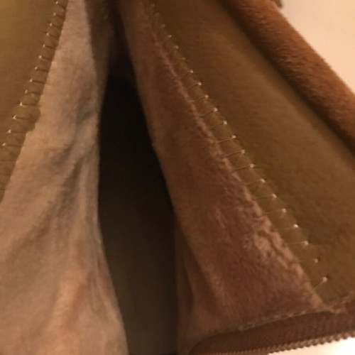 Women's boots with fringe tan size 39 like new with fur lining