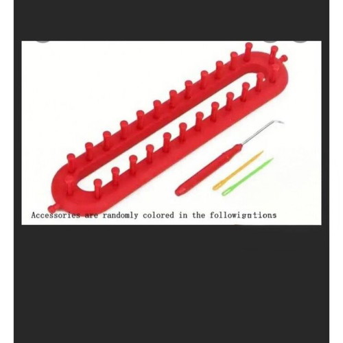 Knitting machine set new, red, 26 cm