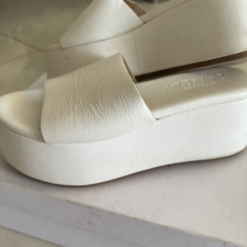 Sante white platform sandals size 38