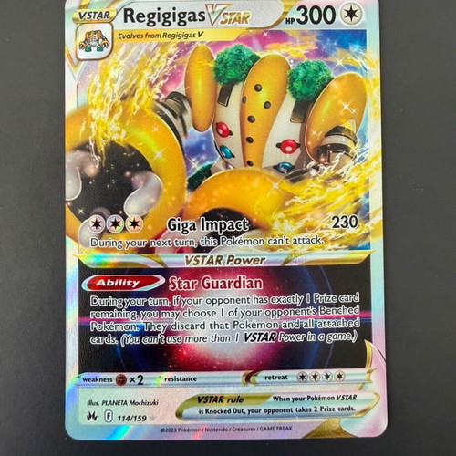 Regigigas VSTAR Crown Zenith 114 Pokemon TCG card