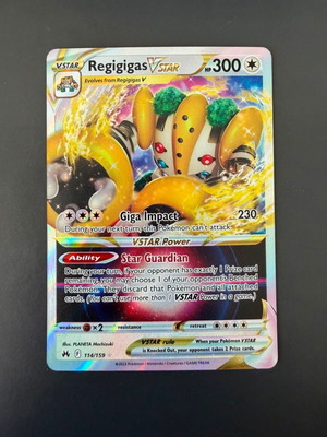 Regigigas VSTAR Crown Zenith 114 Pokemon TCG card