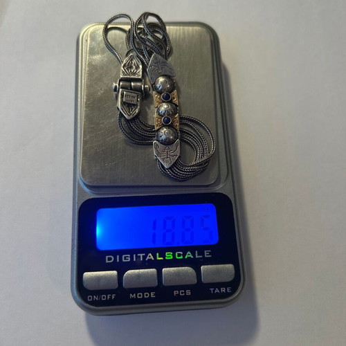 Silver and gold bracelet like new 925 and 22k