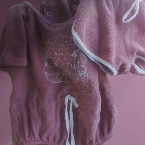 Little Yucca Baby Bathrobe Set 6-12M Organic Cotton with Shorts new