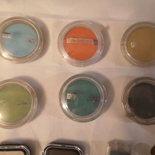 Makeup set used, 17 pieces including Seventeen and Dermacol
