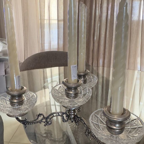 Vintage silver-plated candlestick