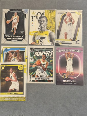 Panini 2024-25 NBA баскетболни карти Rookie Cody Williams комплект 7 RC