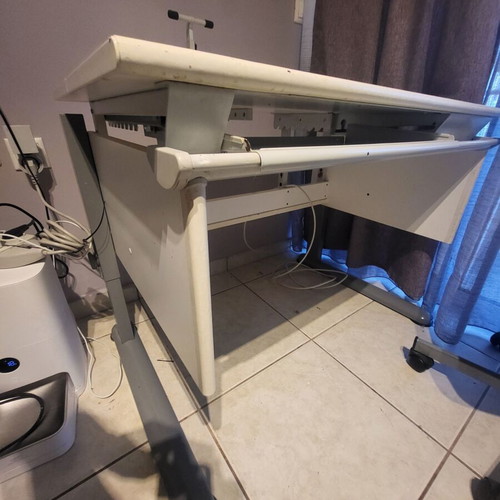 Computer desk Italian origin used with adjustable height and drawer