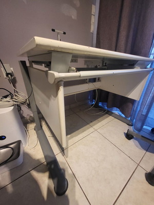 Computer desk Italian origin used with adjustable height and drawer