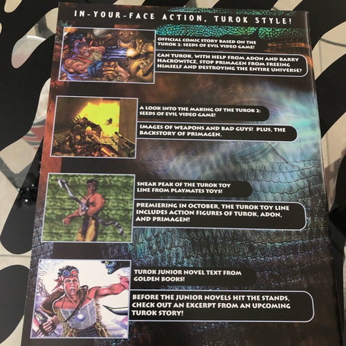 Turok Seeds Of Evil Official Comic Book Magazine 1 new