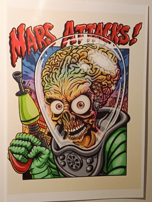 Mars Attacks! A4 poster