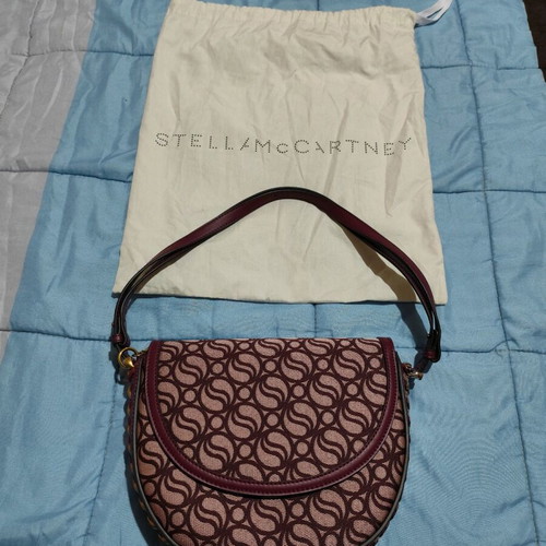 Stella McCartney Burgundy Frayme Medium shoulder bag new