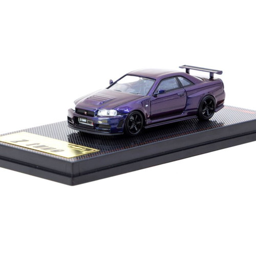 Tarmac x Ignition Model Nissan NISMO Skyline R34 Z-Tune μωβ μεταλλικό νέο