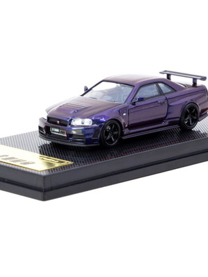 Tarmac x Ignition Model Nissan NISMO Skyline R34 Z-Tune μωβ μεταλλικό νέο