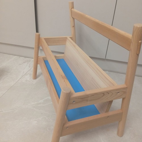 Wooden low bookshelf for children like new