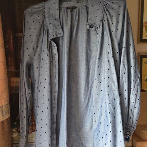 Massimo Dutti shirt cotton like new, blue, size L