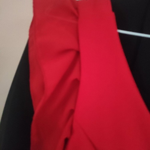 Red long women's dress like new, size S-M