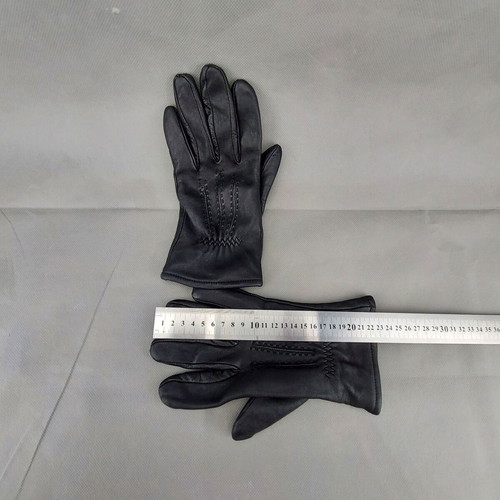 Jeronimo leather gloves black used, size S