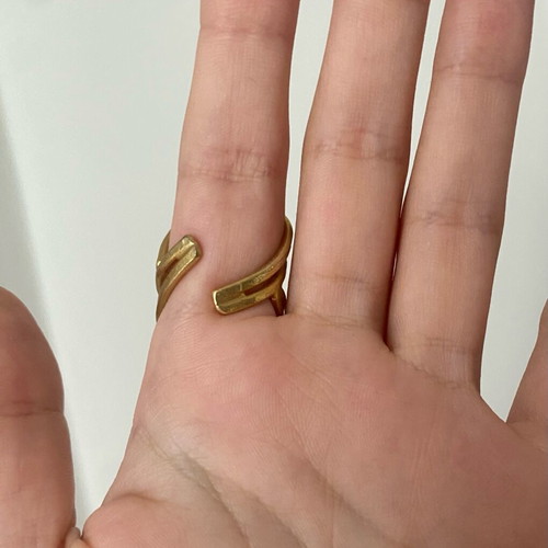 Multi-Band Gold Statement Ring like new