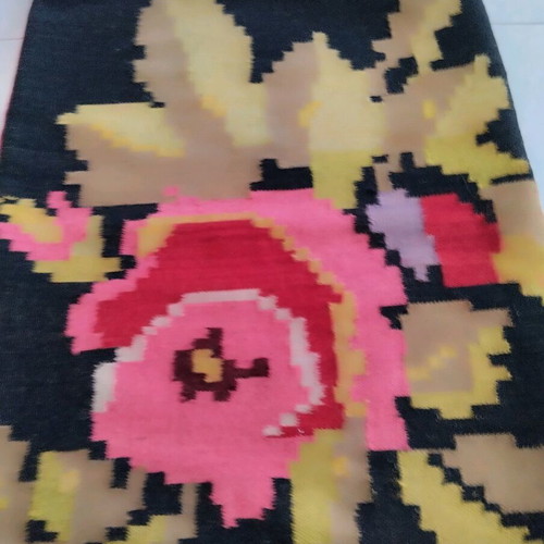 Two large woven pillowcases like new, 70x50 cm